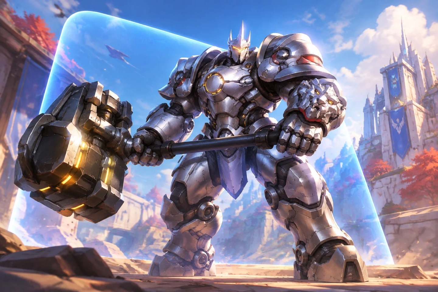 Original fan illustration introducing the tank role